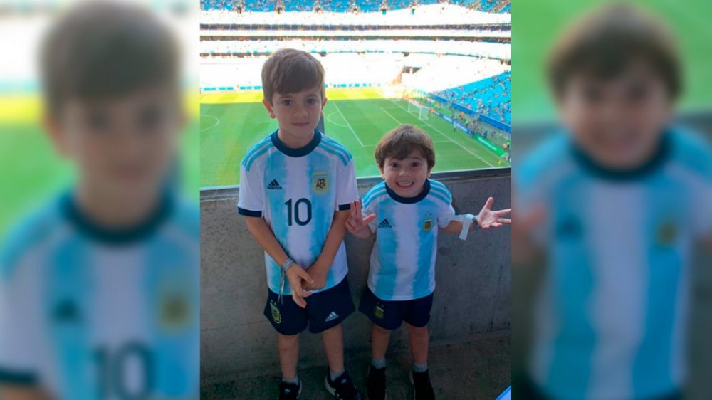 El Detalle En Una Foto De Thiago Y Mateo Messi Que Hizo Reír A Todos