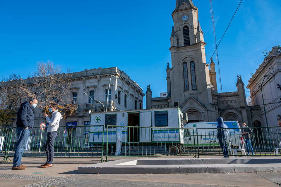 Comenzó a funcionar la posta móvil de testeos