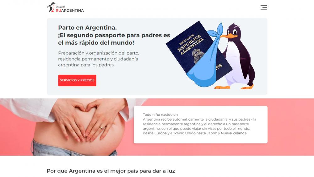 En vez de cigüeña con bebé, pingüino con pasaporte: el llamativo marketing ruso que promueve a la Argentina como “el mejor país para dar a luz”