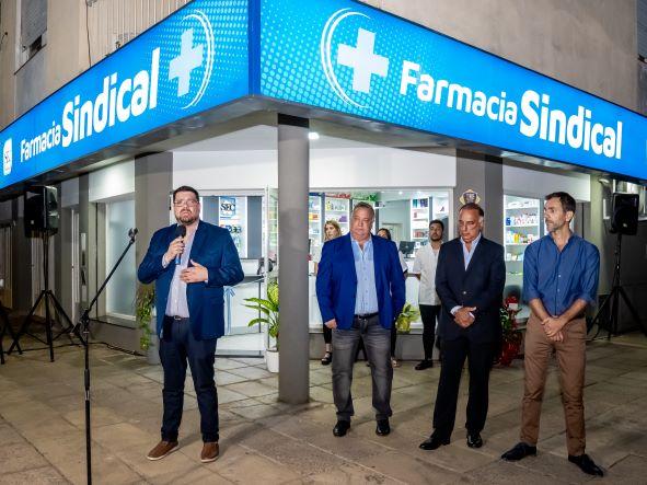 Petrecca acompañó al SEC en la inauguración de la quinta Farmacia Sindical