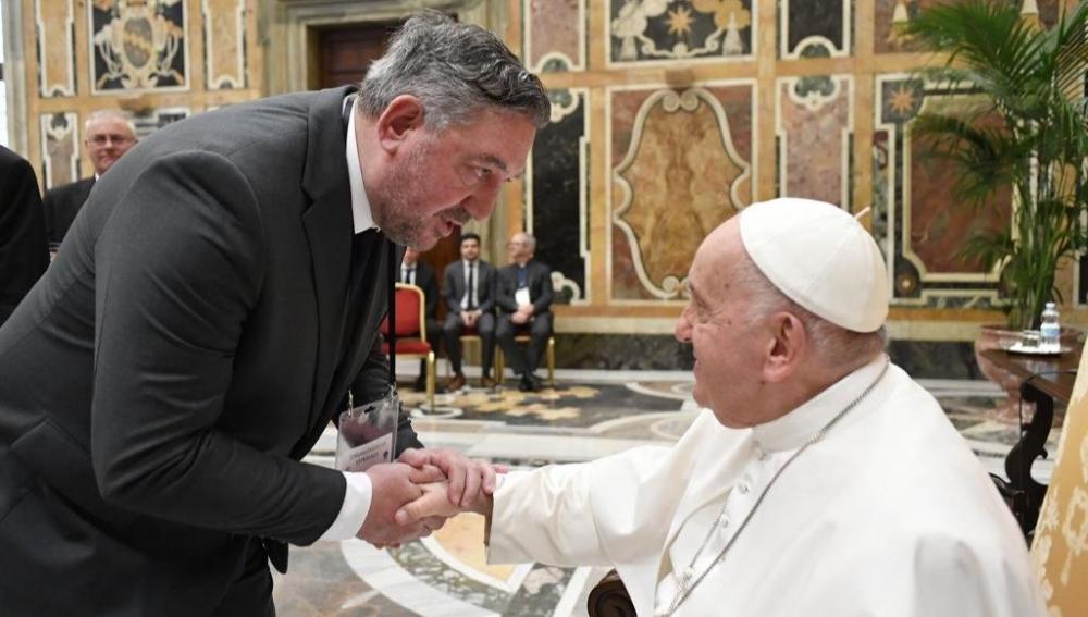 Tamarit junto al Papa Francisco