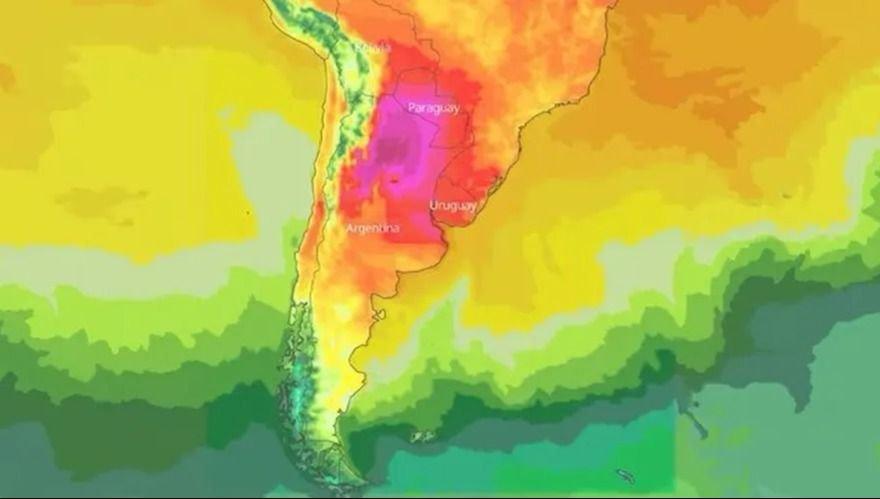 La ola de calor más intensa de América azota a la Argentina
