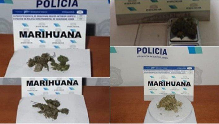 Más marihuana secuestrada en procedimientos en las calles juninenses