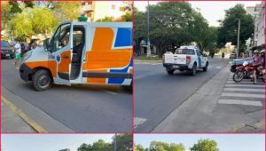 Comunidad, policía y emergencias médicas, intentando salvar una vida