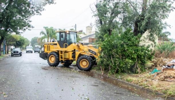 La intensa lluvia no generó mayores inconvenientes en la ciudad